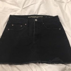 Black denim American Eagle skirt